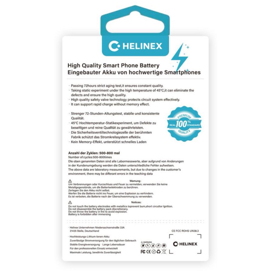 HELINEX Fast Batterie – Premium Li-Ion Ersatzakku – Bild 2