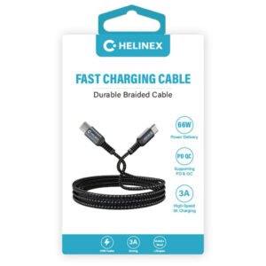 Helinex USB-C 66W Braided cable Type-C to type-C 66w fast charging 1.8M