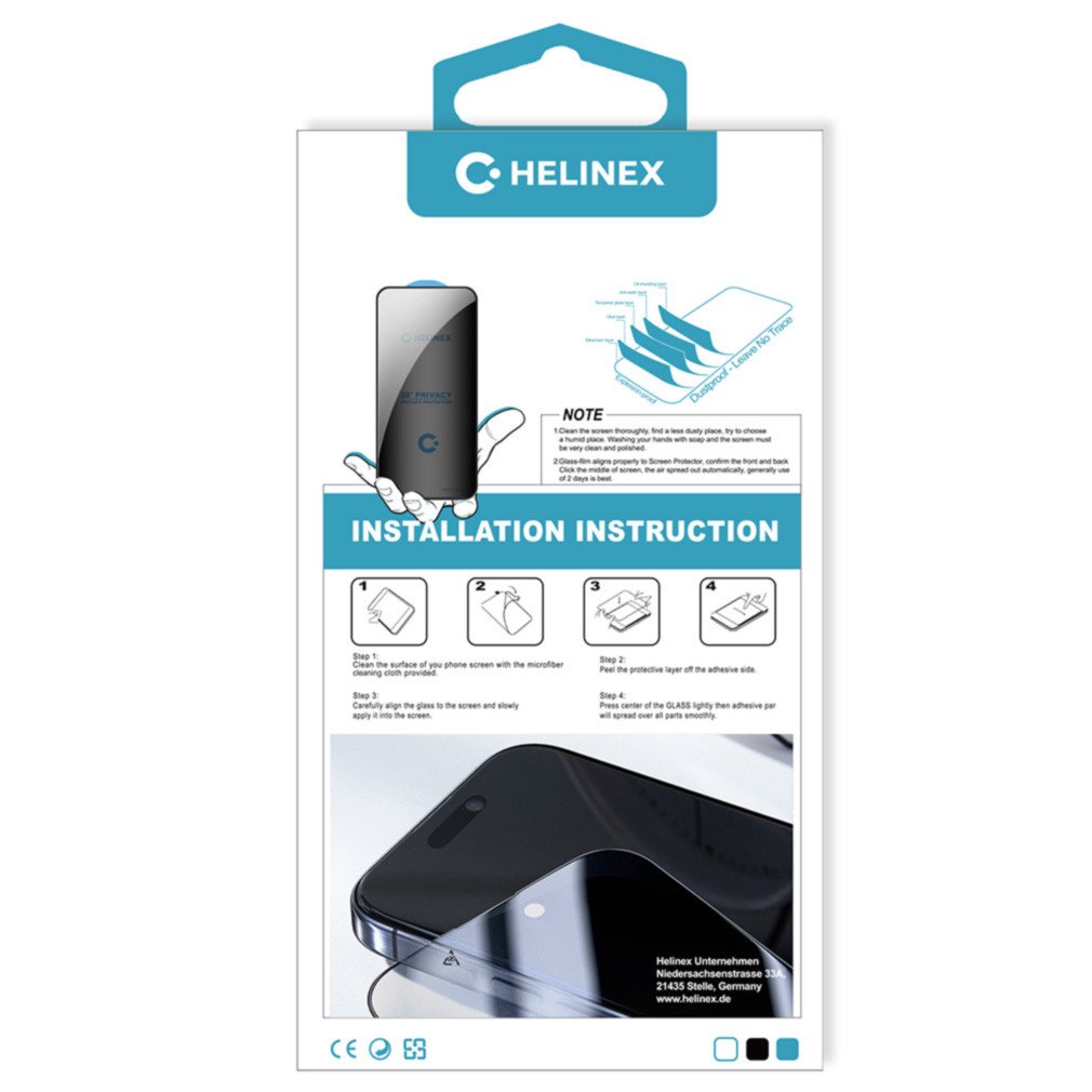 HELINEX Premium Privacy Glass - iPhone 16 – Bild 2