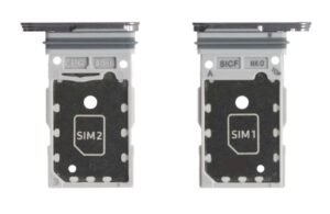 Helinex Galaxy S25/S25 Plus - Simcard Tray - Zilver
