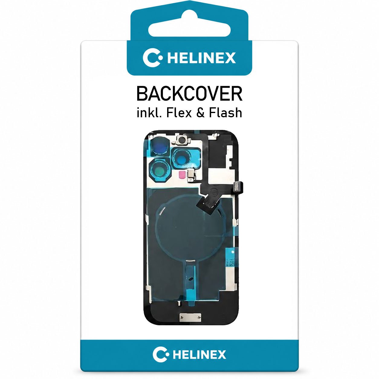 Helinex Backcover mit Flex & Flash und Original Farben für Apple iPhone 16 Pro Max